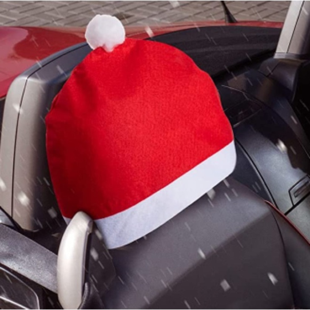 B1G1 FREEtilSUN-2/12- Santa Hat Car Seat Headrest Cover